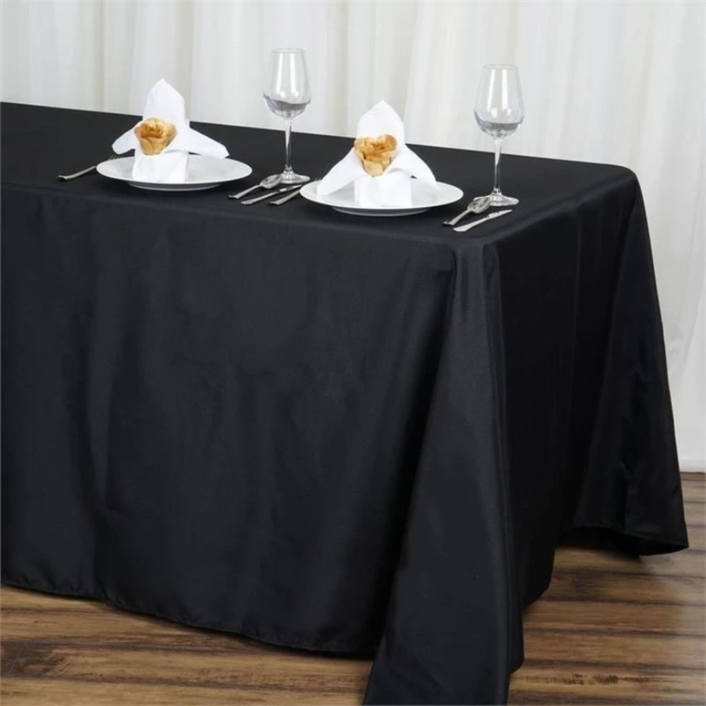 SOLD 4 Black Rectangle Tablecloths SOLD